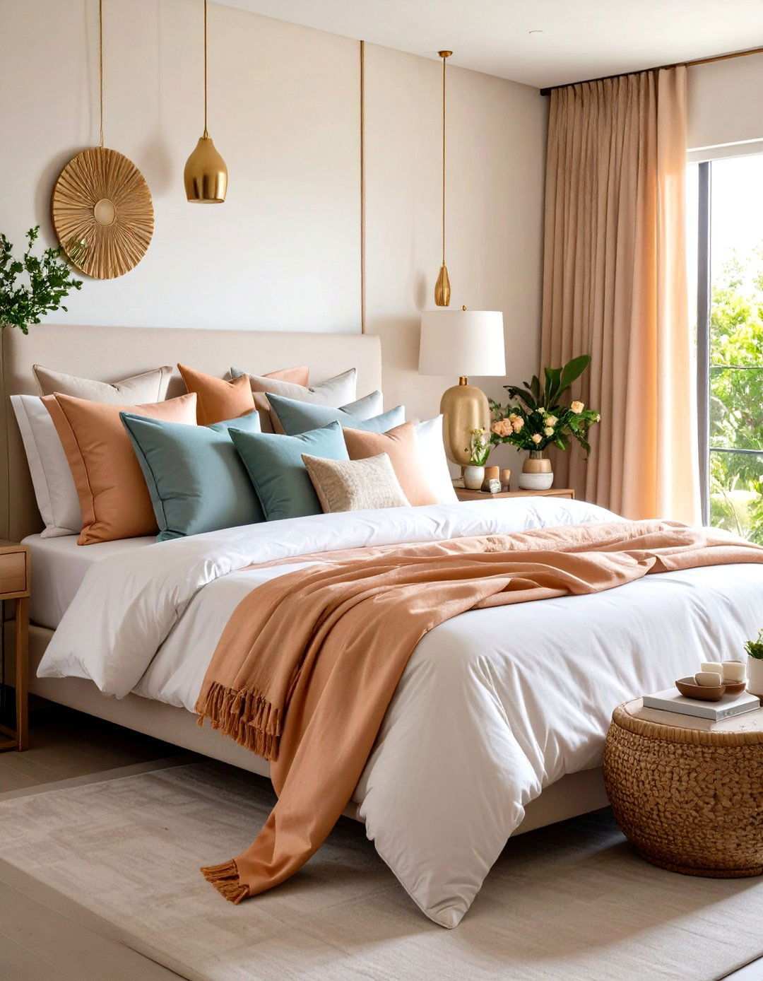 Silk Textile Accent Elements - 20 Asian Bedroom Ideas