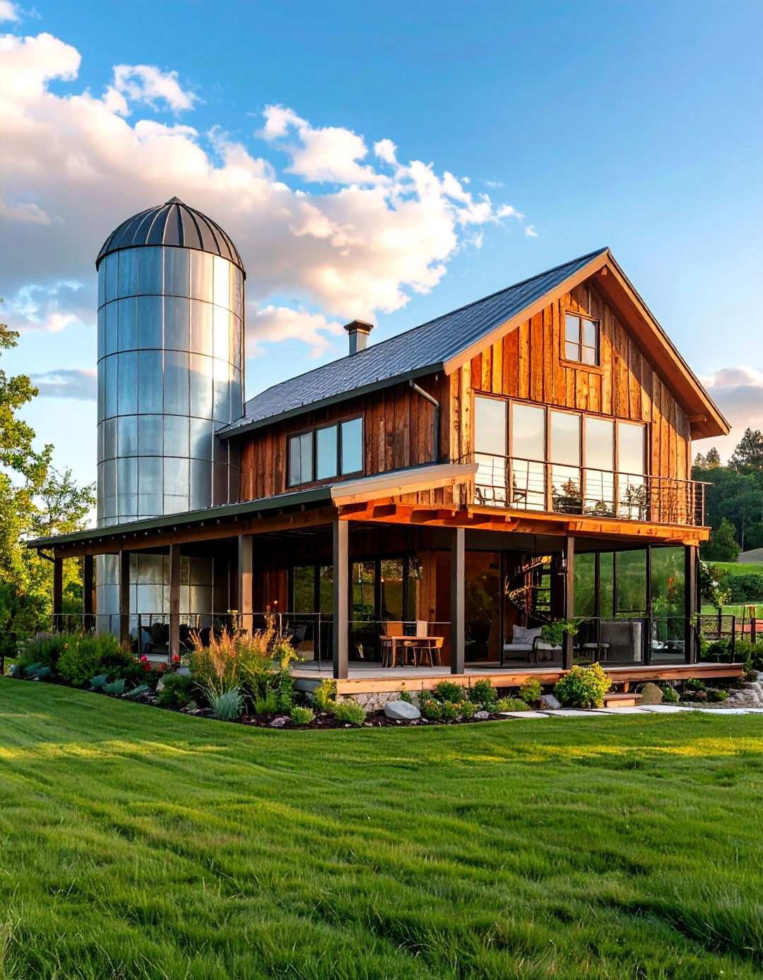Silo Tower Barn House Landmark - 20 Barn House Exterior Ideas