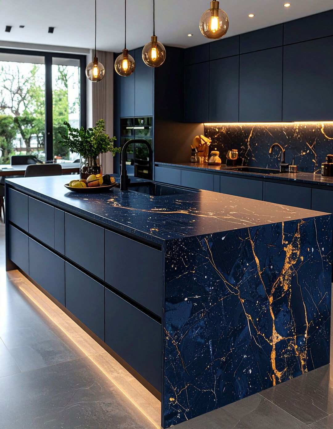 Sintered Stone Sirius Survives Heat and Blades - 20 Black Kitchen Countertops