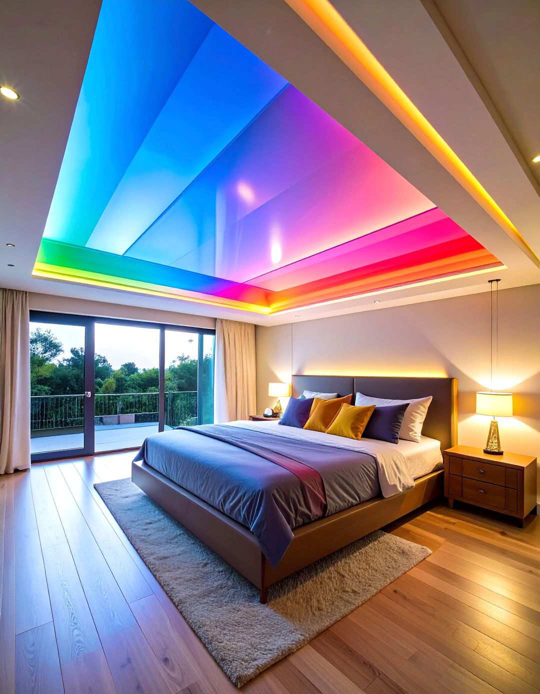 Sleek PVC Stretch Ceiling for Seamless Modernity - 20 Bedroom Ceiling Ideas