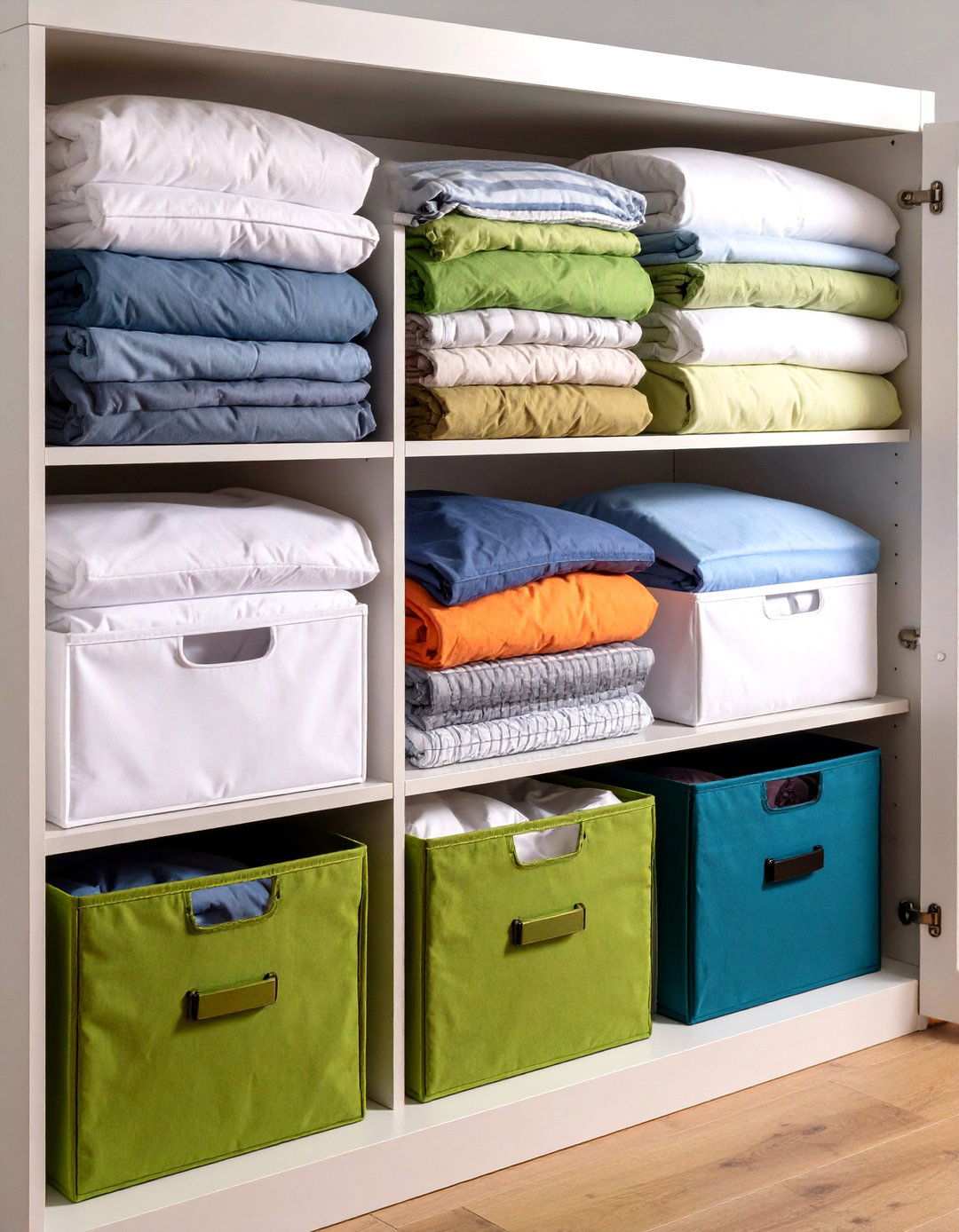 Slide Out Trash Bin Hack Corrals Bulky Bedding - 20 Bedding Storage Ideas