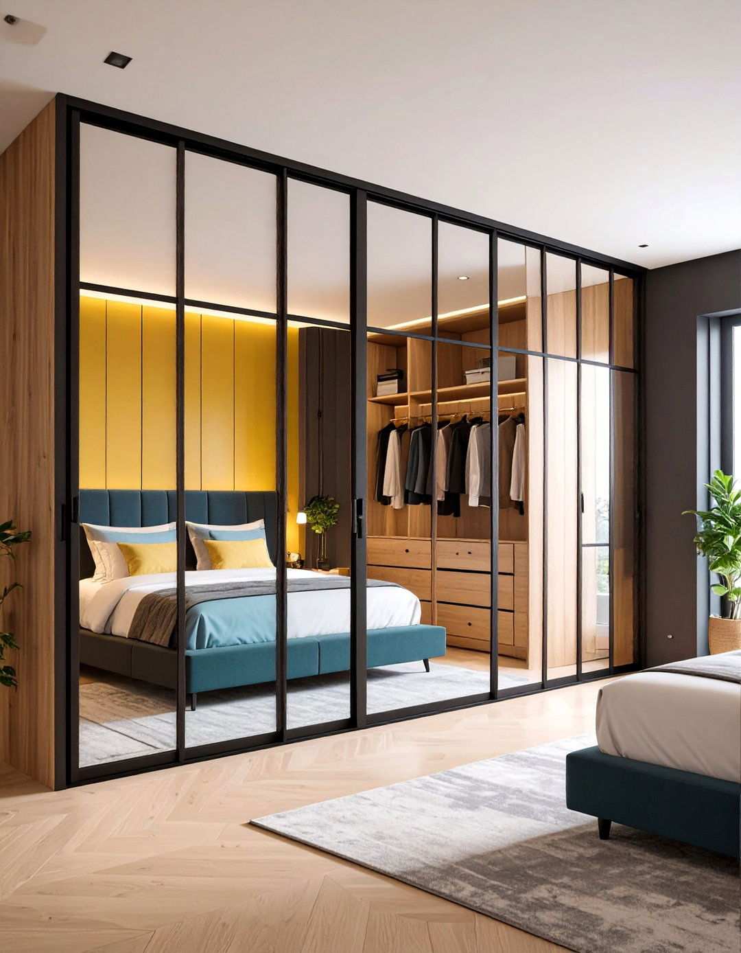 Sliding Mirrored Closet Doors - 20 Bedroom Mirror Ideas
