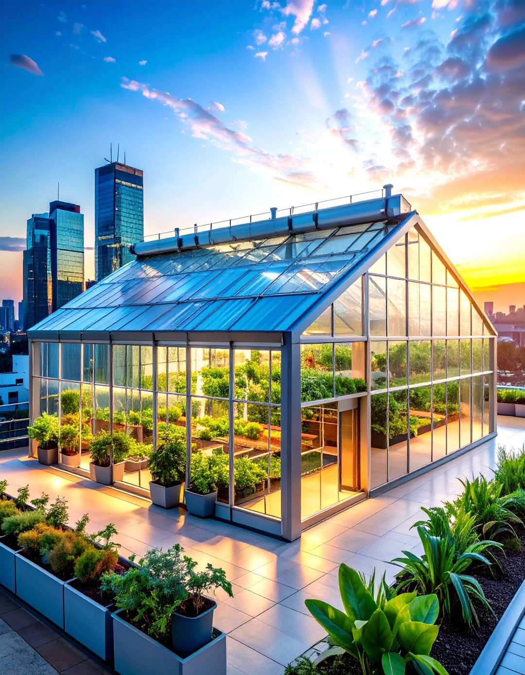 Smart Automated Rooftop Greenhouse - 20 Rooftop Greenhouse Ideas