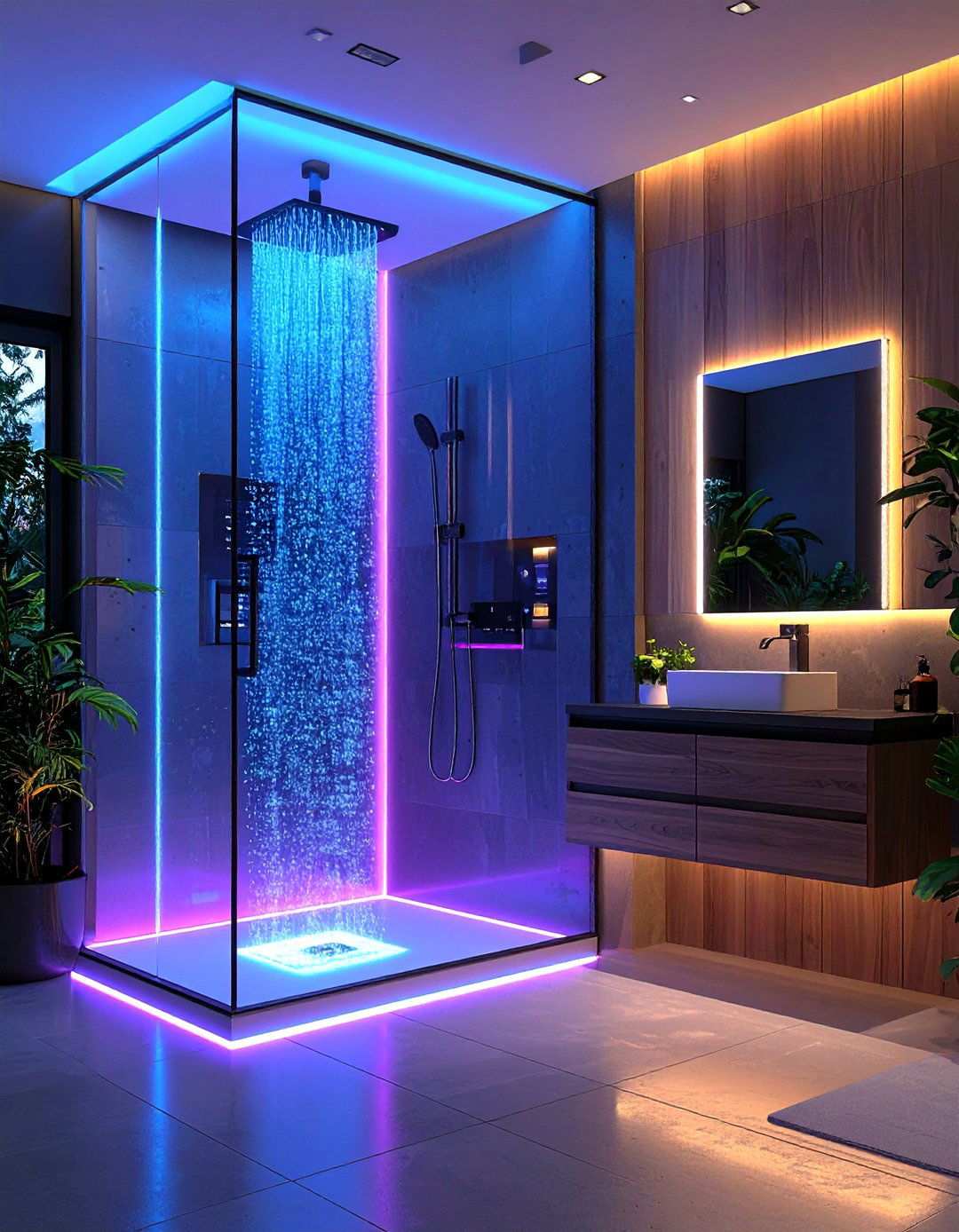 Smart Technology Bathroom Integration - 20 Aesthetic Bathroom Ideas