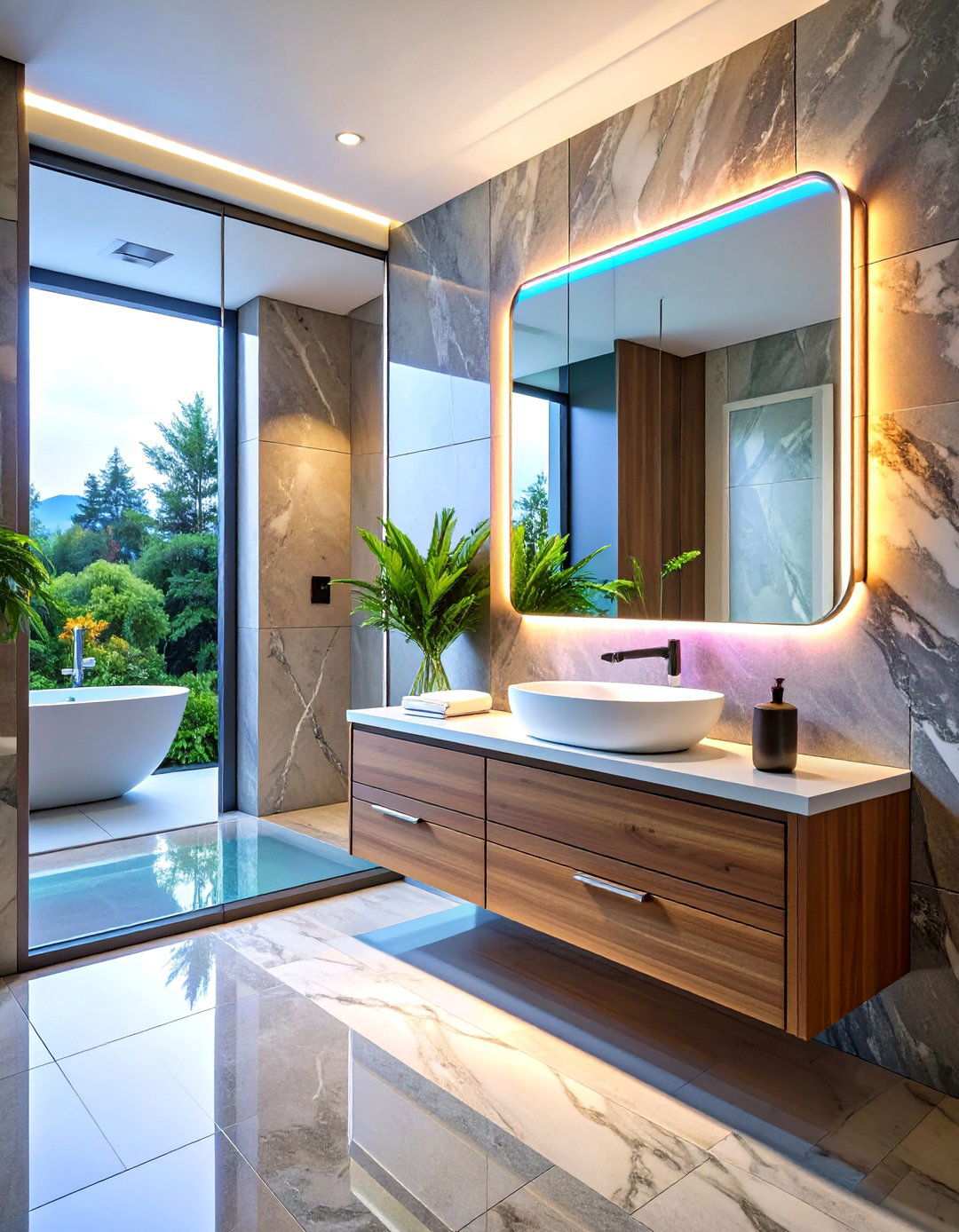 Smart Voice Controlled Bathroom Mirror Upgrades Routine - 20 Bathroom Mirror Ideas