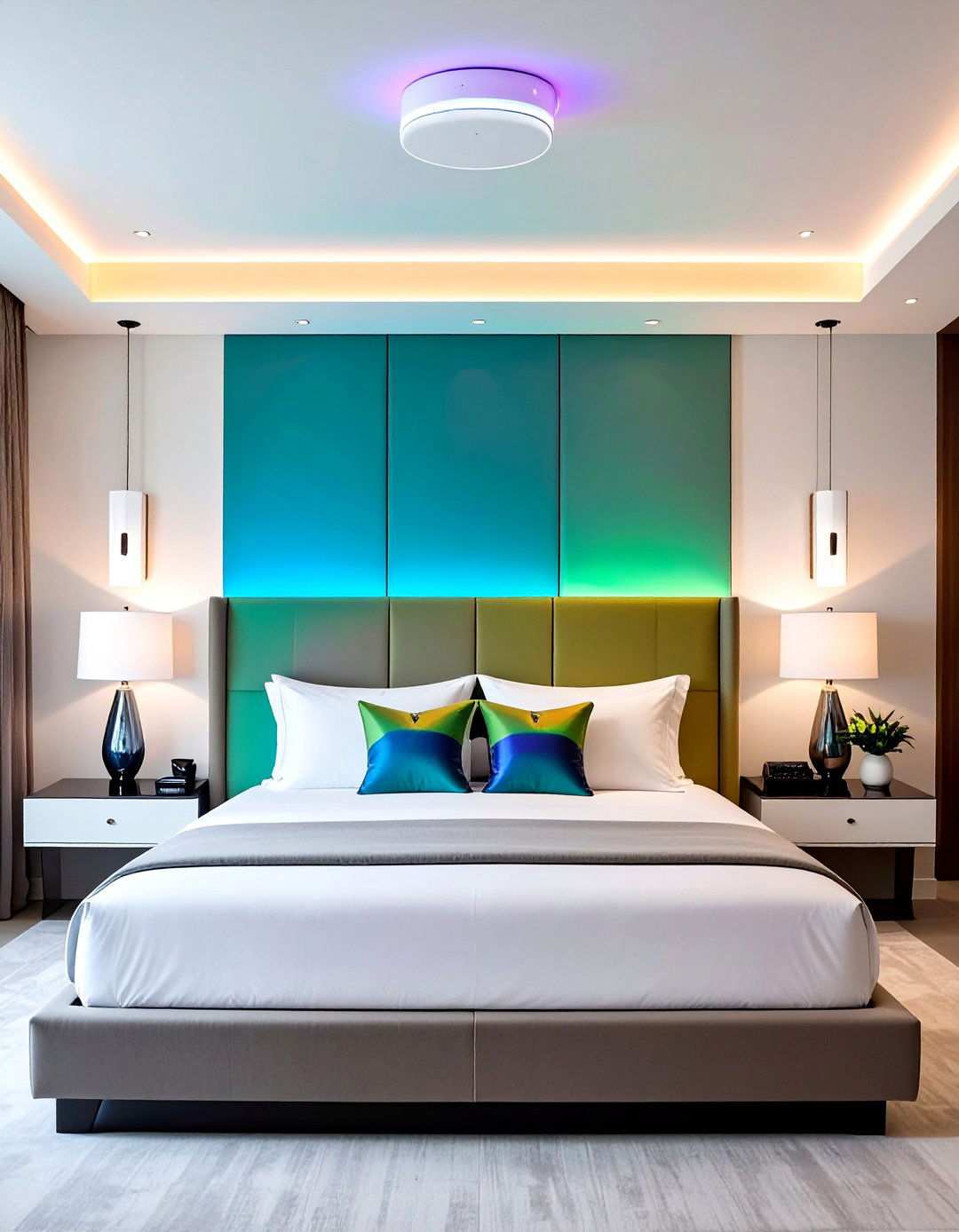 Smart Voice Controlled Wall Sconce - 20 Bedroom Wall Sconce Ideas