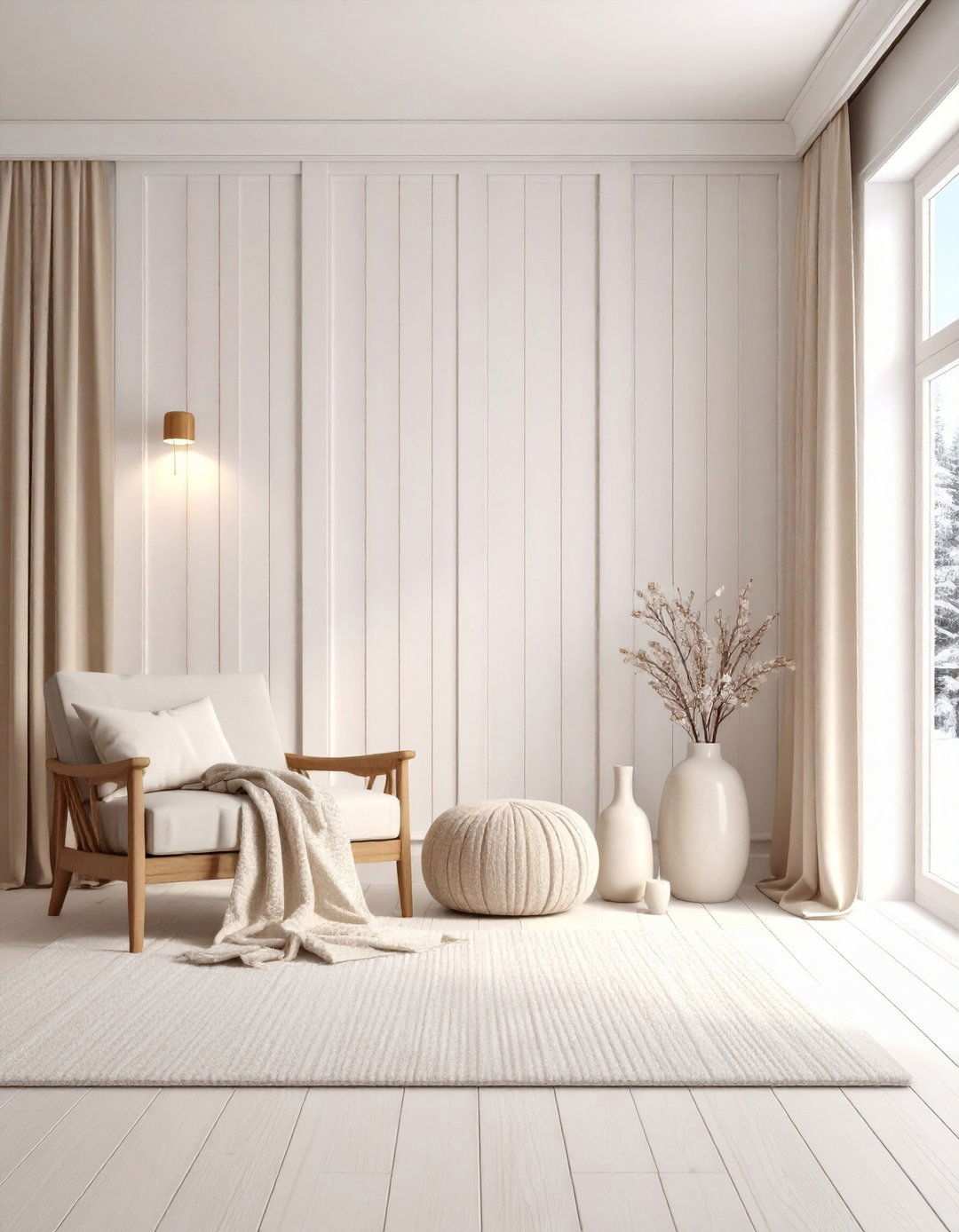 Snowbound Soft White Accent Wall - 20 Accent Wall Colors