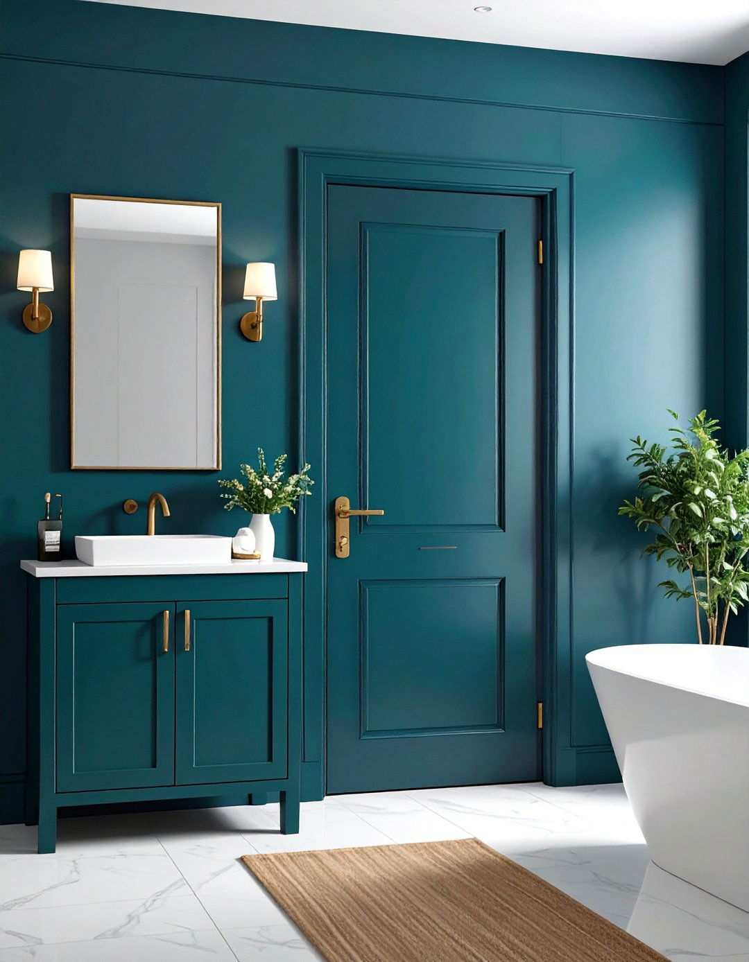 Space Saving Pocket Bathroom Door - 20 Bathroom Door Ideas