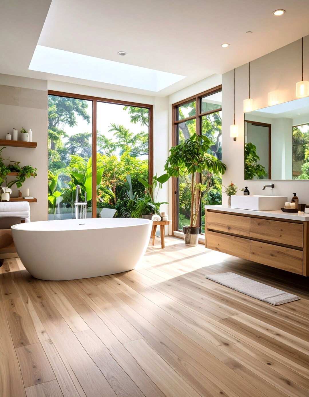 SPC Rigid Core Vinyl Bathroom Flooring - 20 Bathroom Flooring Ideas