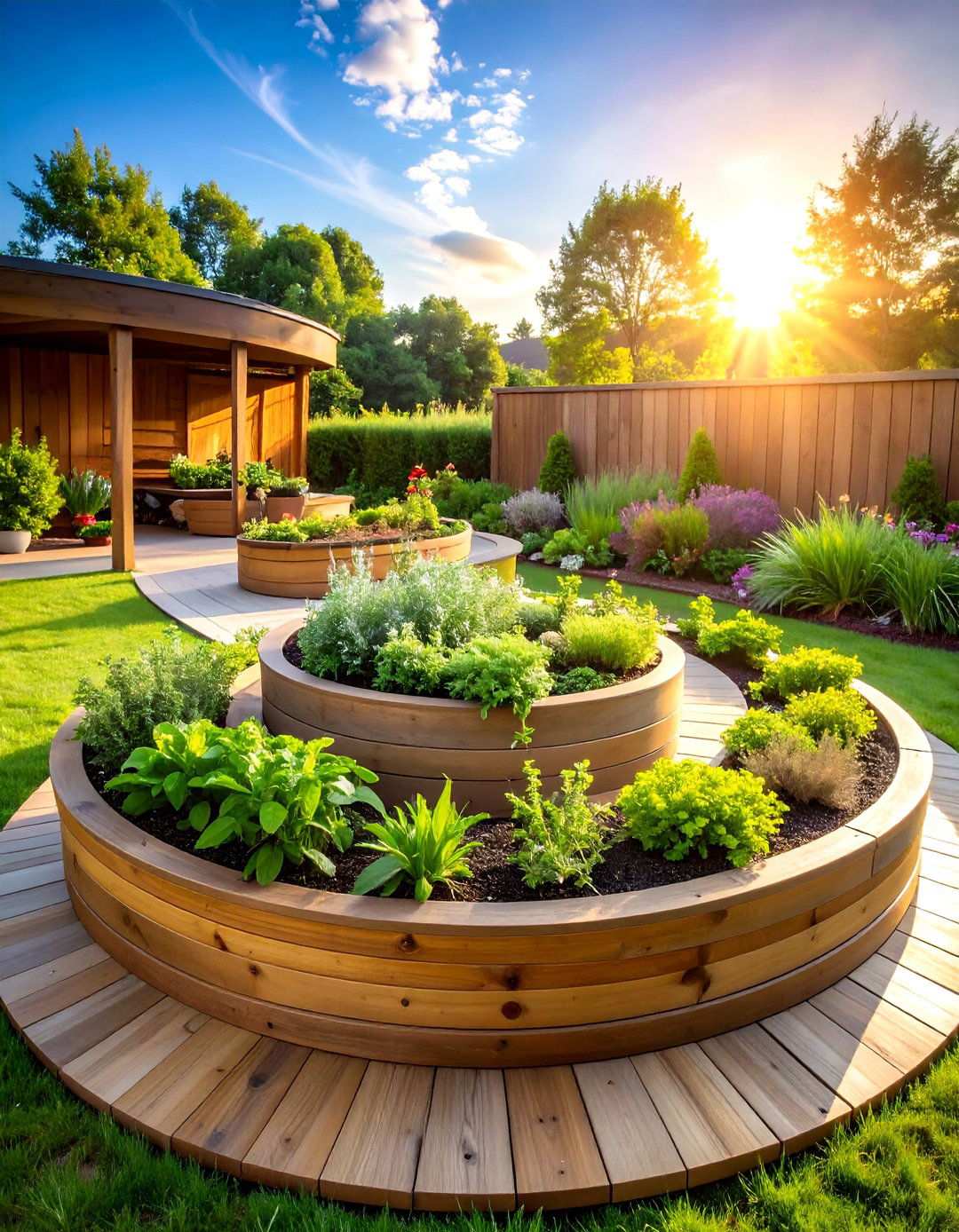 Spiral Herb Garden Raised Bed Design - 20 Herb Garden Ideas