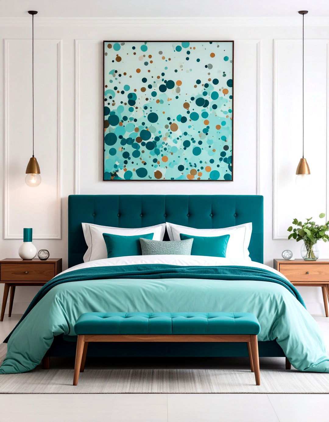 Sponge Paint Accent Wall - 20 90s Bedroom Decor Ideas