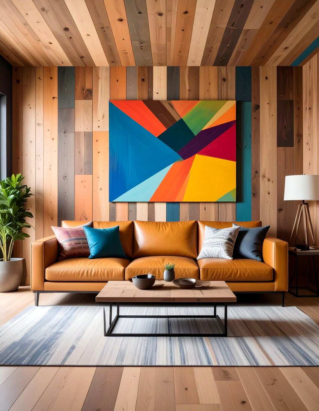 Staggered Barnwood Installation for Natural Flow - 20 Barnwood Accent Wall Ideas