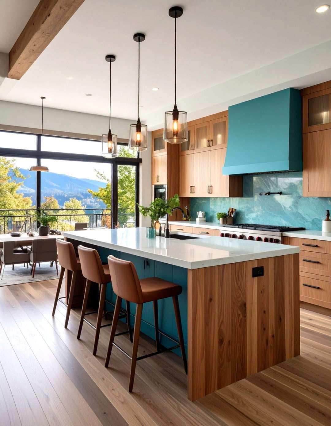 Statement Island Centerpiece in a Barndominium Kitchen - 20 Barndominium Kitchen Ideas