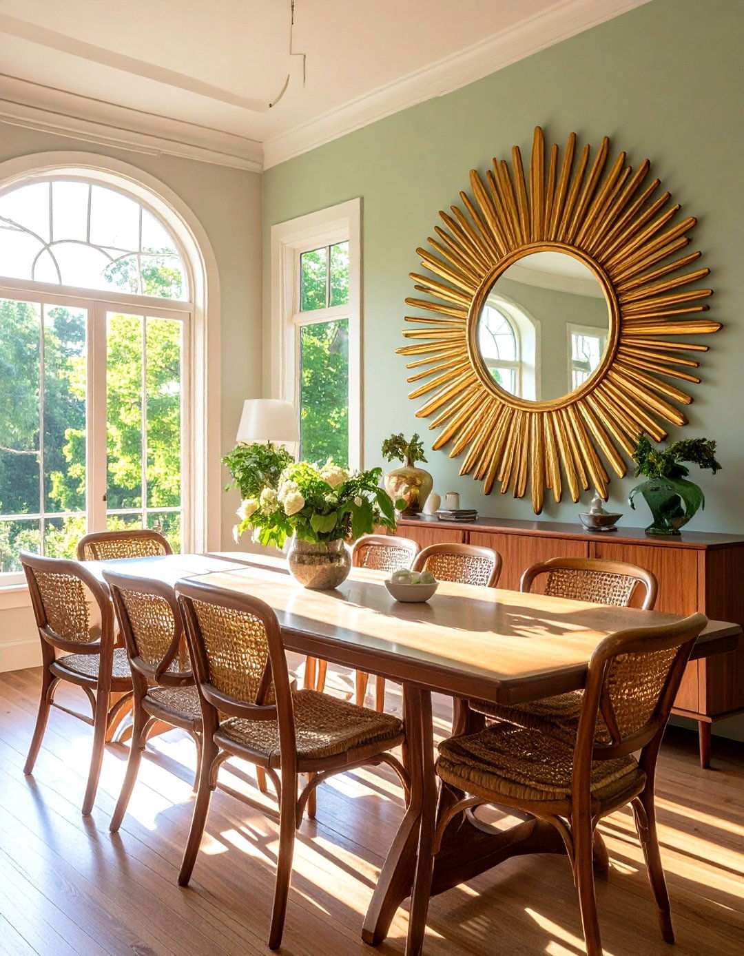 Statement Mirrors for s Dining Room Light Reflection - 20 70s Dining Room Design Ideas