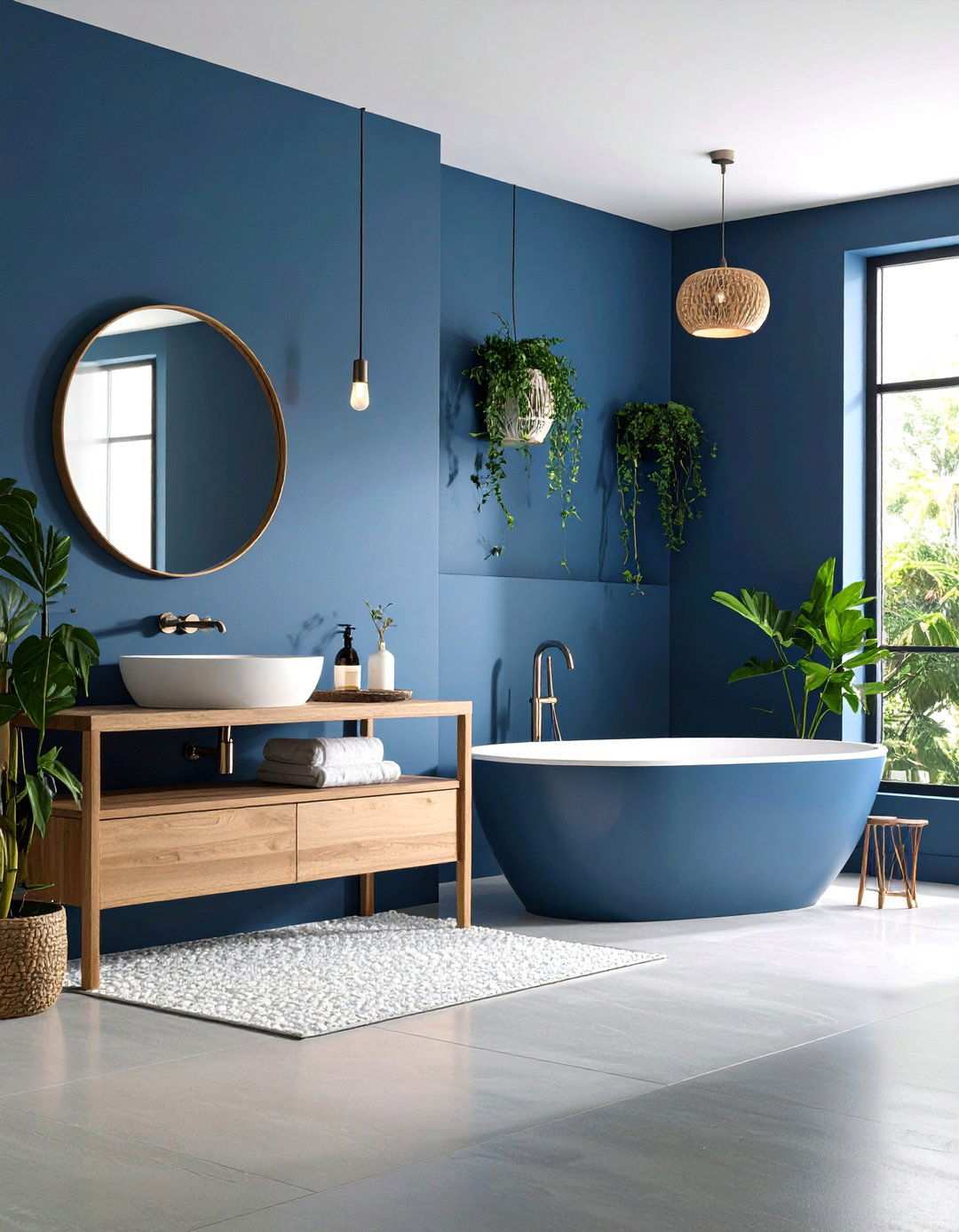 Steel Blue Bathroom Modern Cool - 20 Bathroom Color Ideas