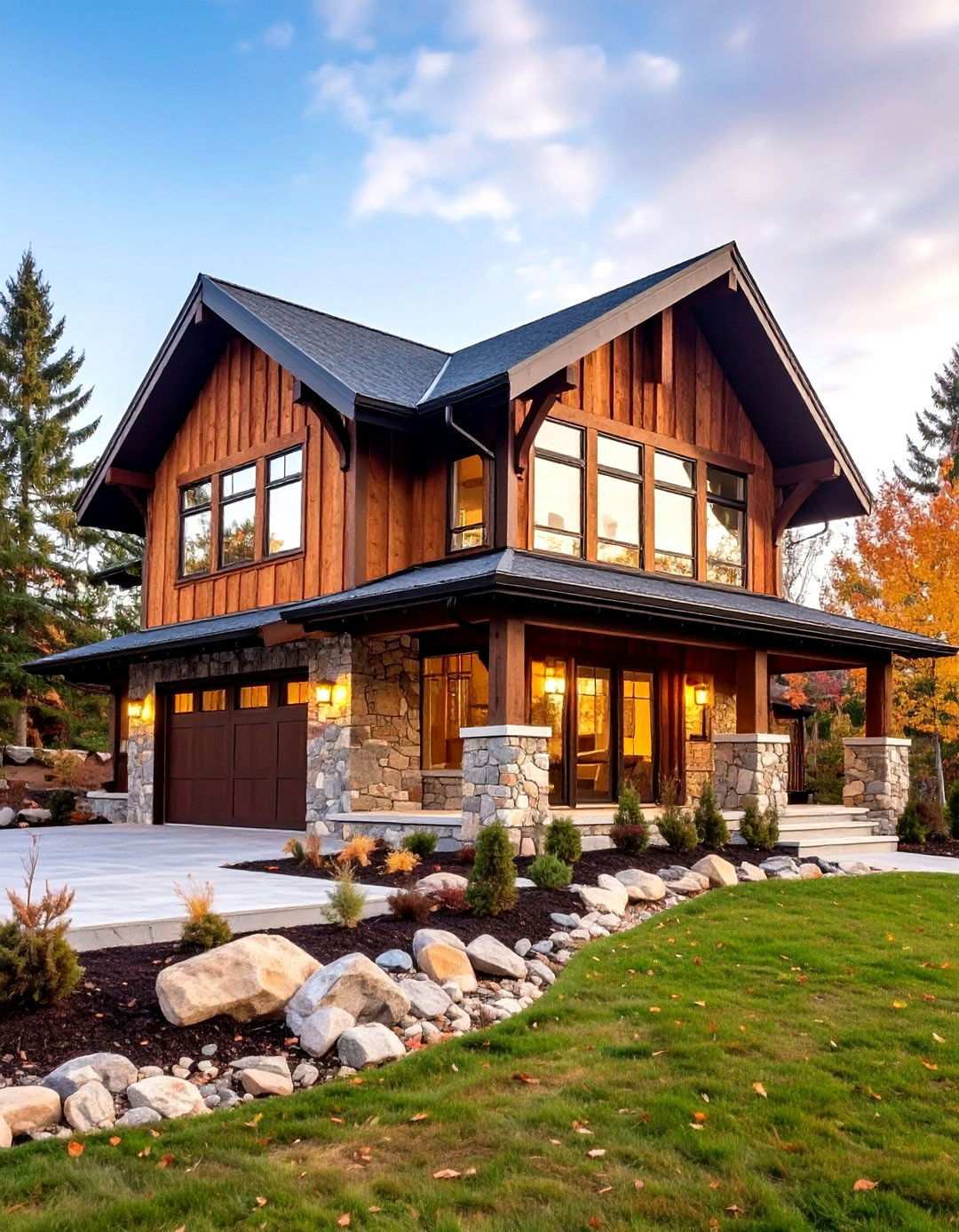 Stone Skirt Barn House Strength - 20 Barn House Exterior Ideas