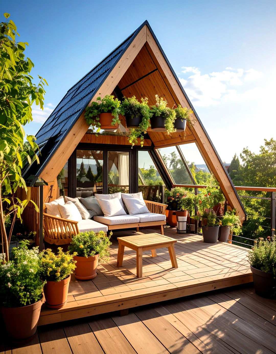 Storage Solutions and Multi Functional Design - 20 a Frame House With Balcony