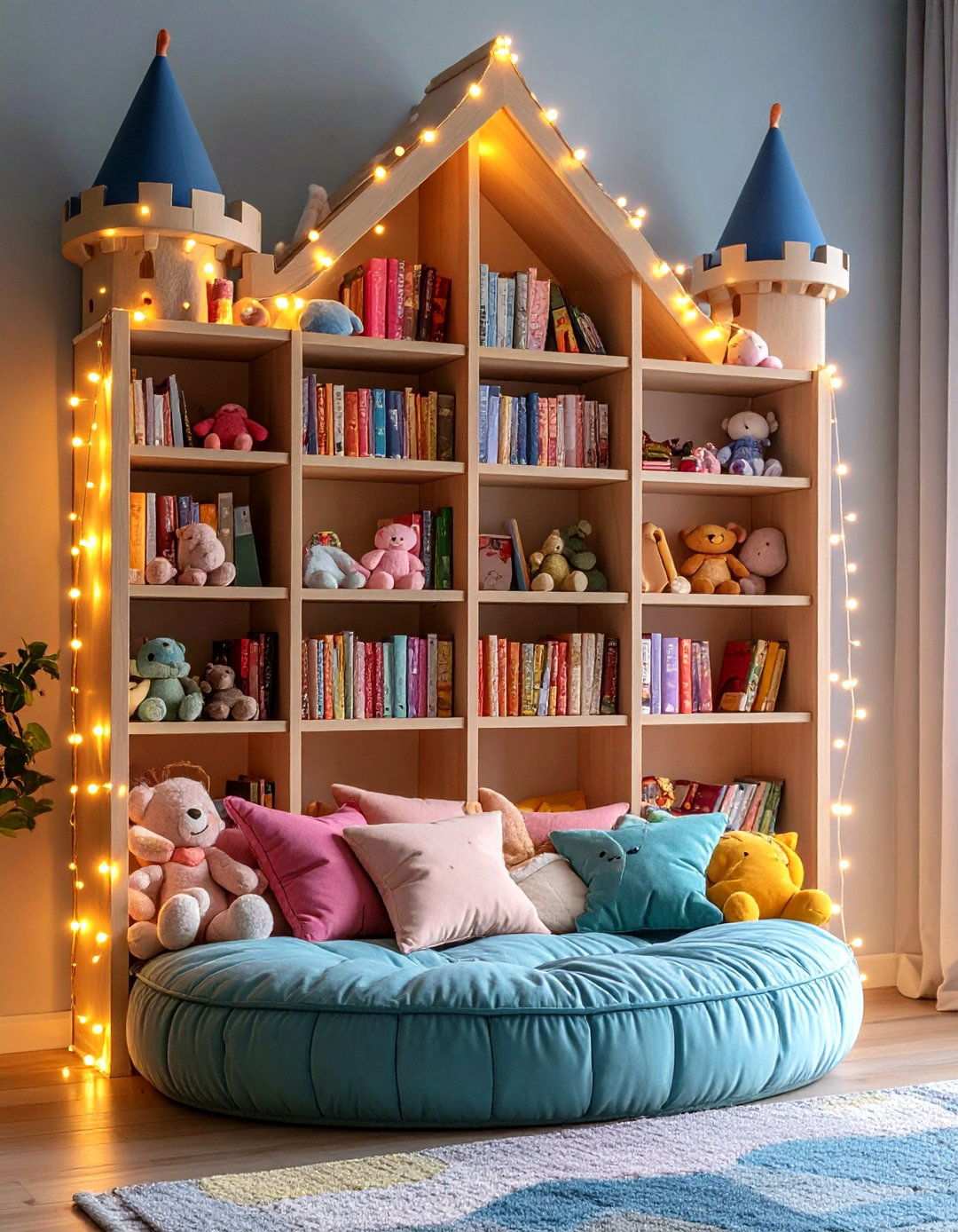 Storybook Library Corner Baby Girl Nursery - 20 Baby Girl Nursery Ideas