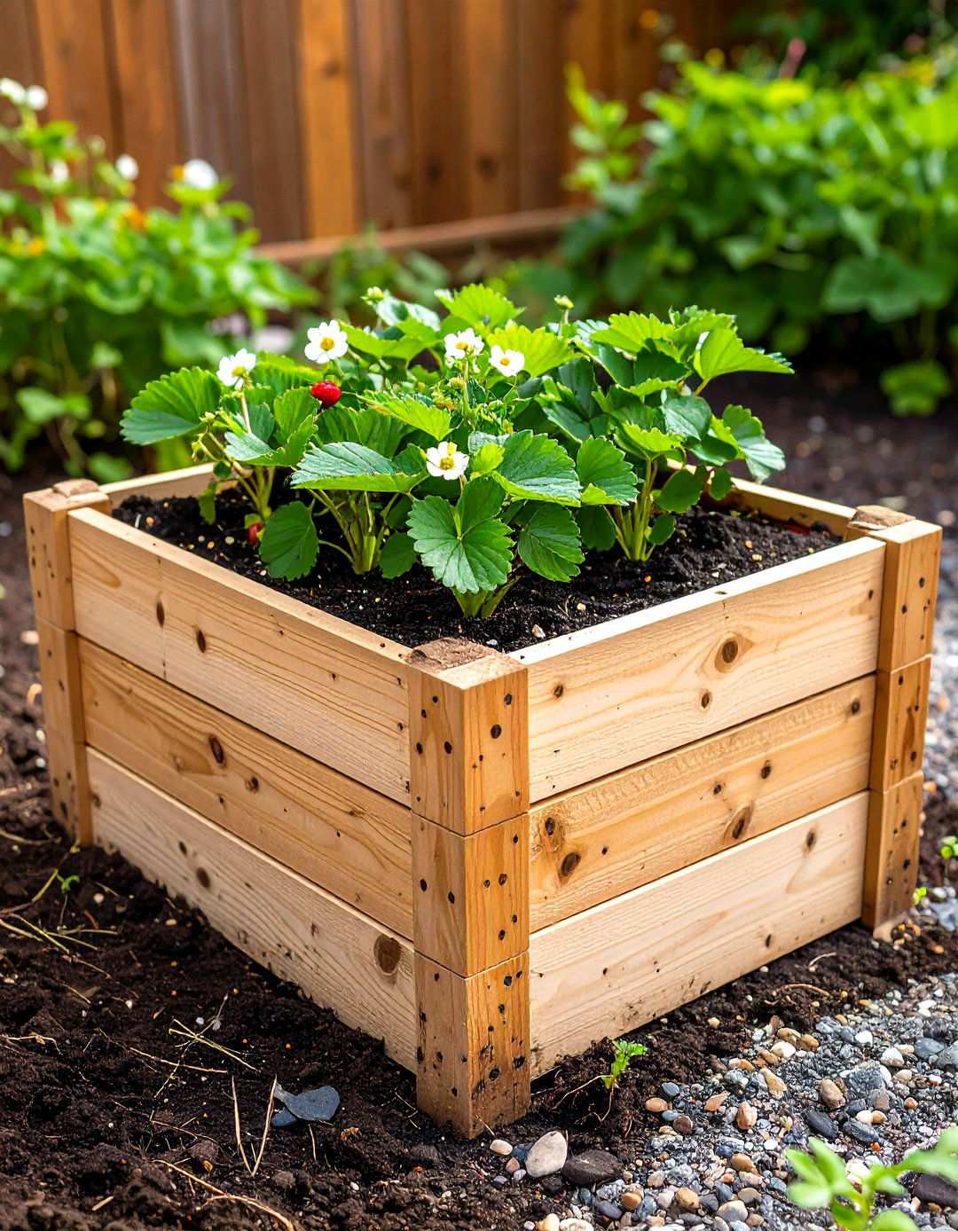 Straw Bale Raised Planter - 20 Strawberry Planter Ideas