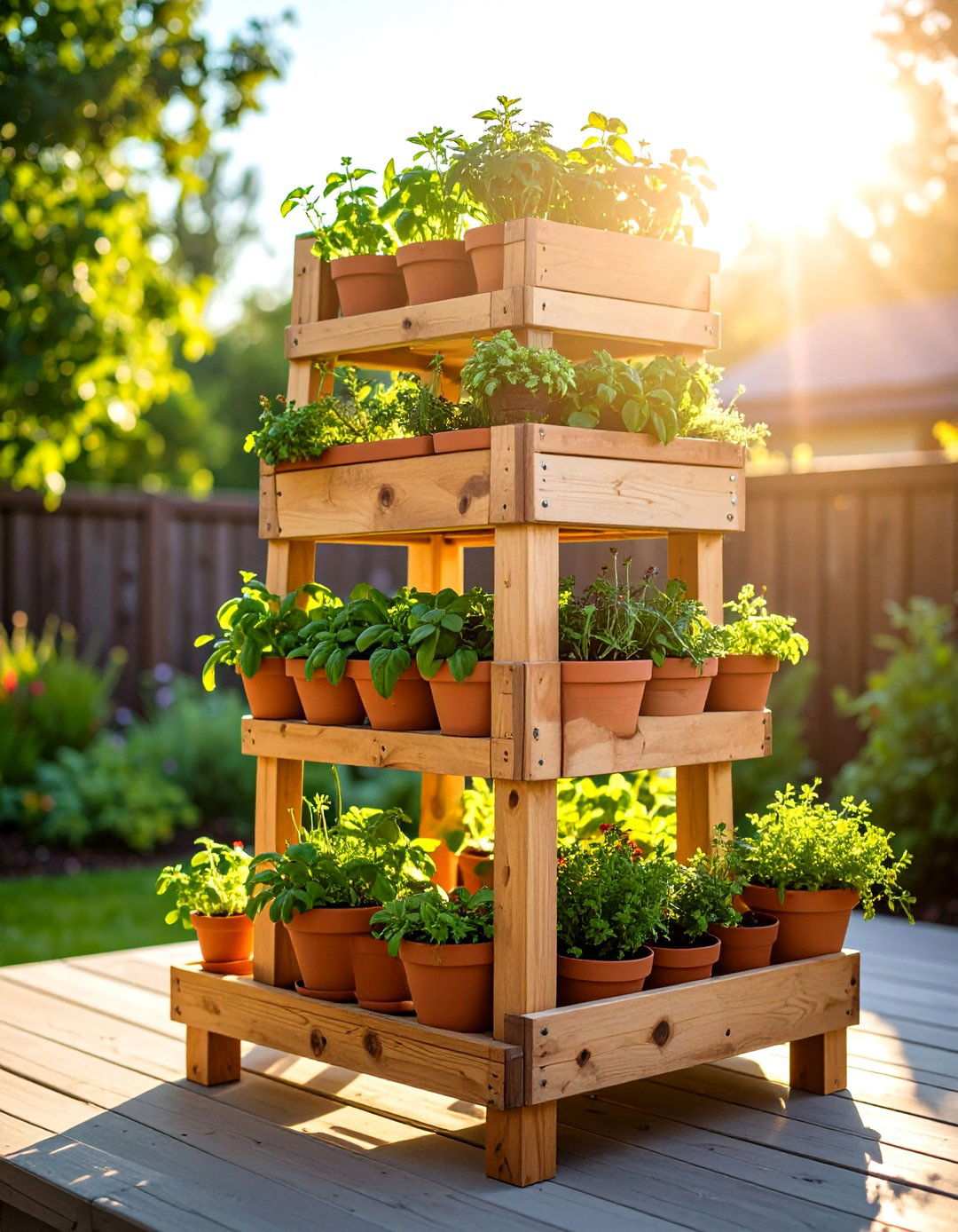 Strawberry Pot Tower Herb Garden Design - 20 Herb Garden Ideas