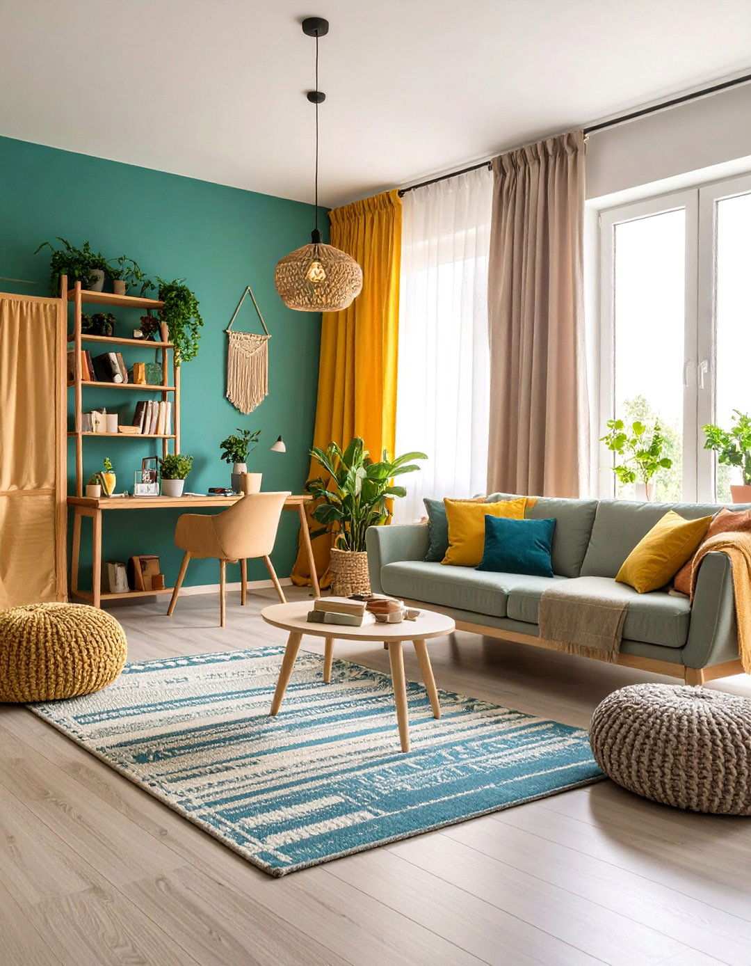 Studio Apartment Living Room Sectioning - 20 Awkward Living Room Layout Ideas