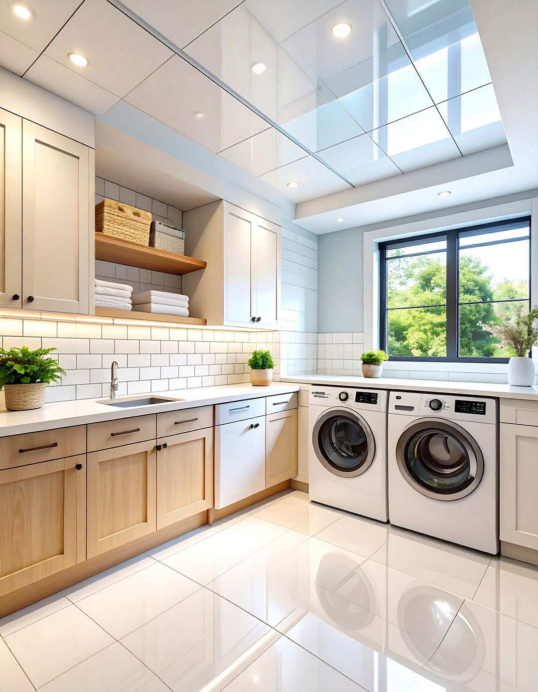 Subway Tile Basement Ceilings for Unexpected Glamour - 20 Basement Ceiling Ideas