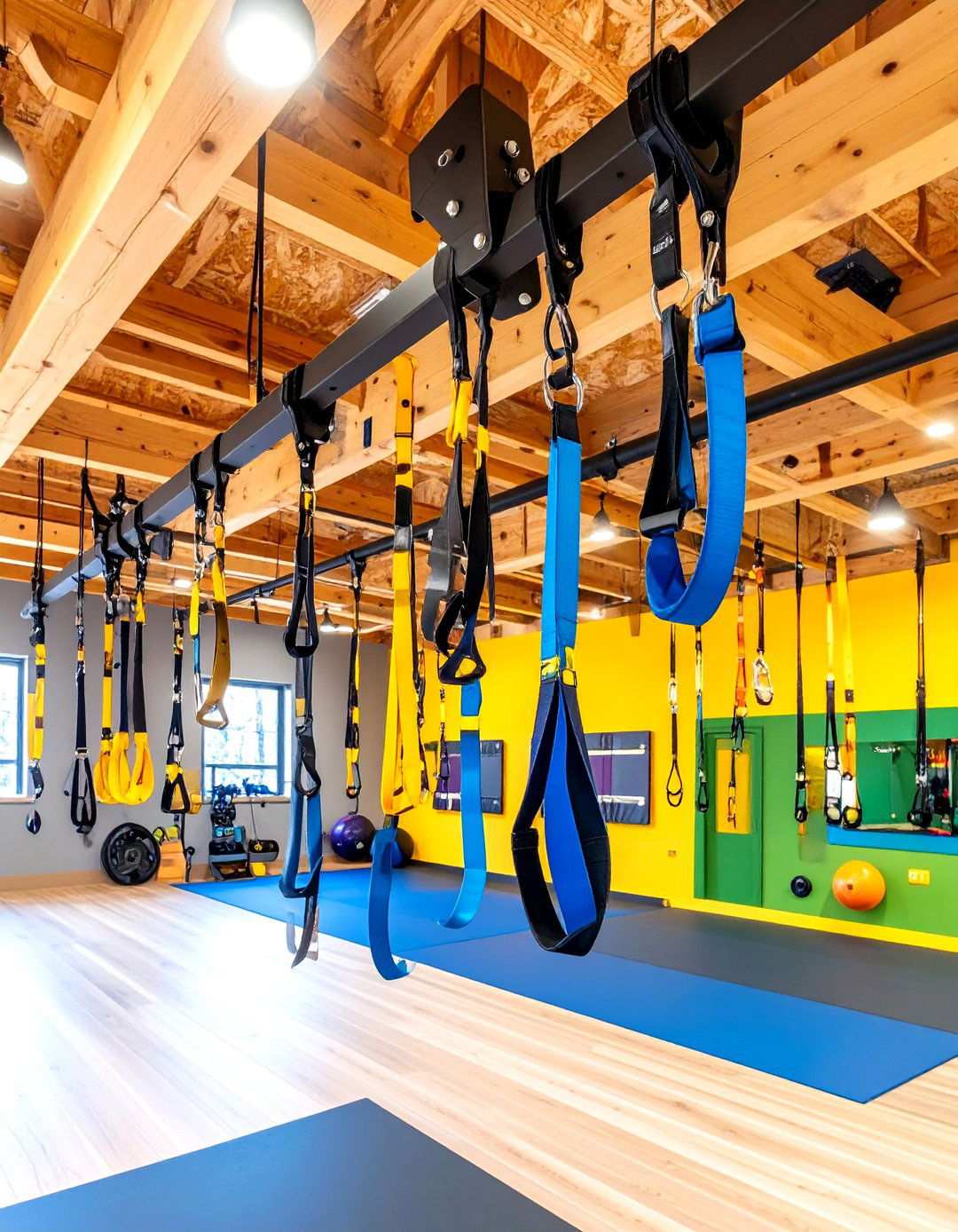 Suspension Trainer Anchor Offers Full Body Workouts in Minimal Space - 20 Basement Gym Ideas