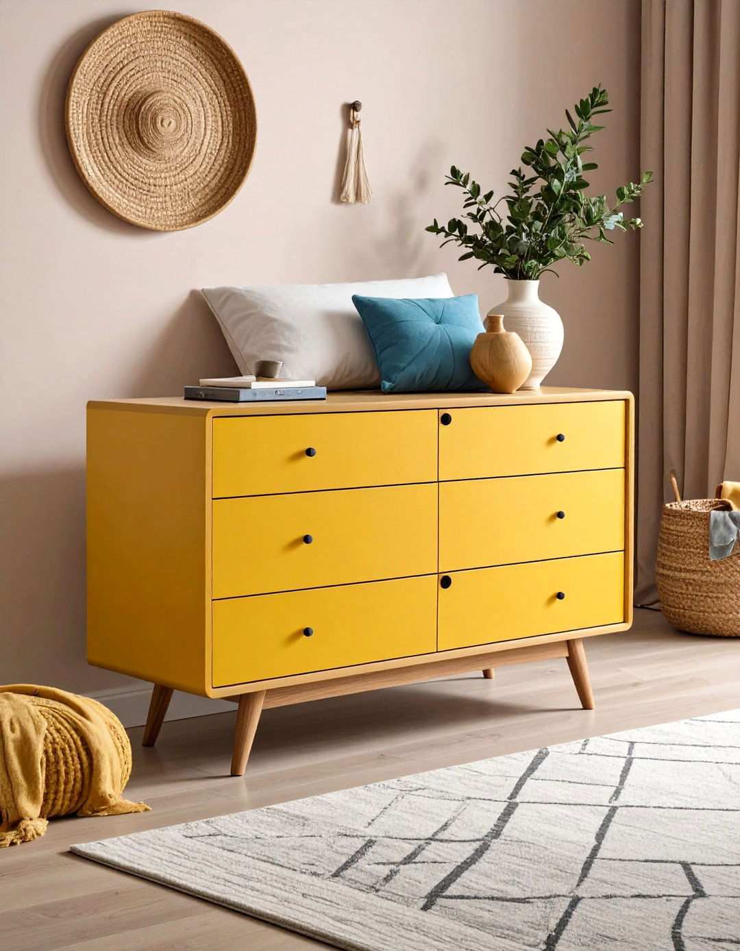 Swivel Top Dresser Stand for a Bedroom TV - 20 Bedroom Tv Ideas