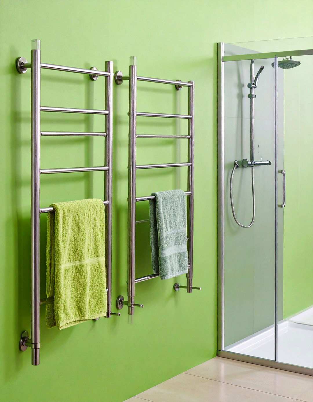 Swiveling Arm Towel Rack for Tight Corners - 20 Bathroom Towel Rack Ideas