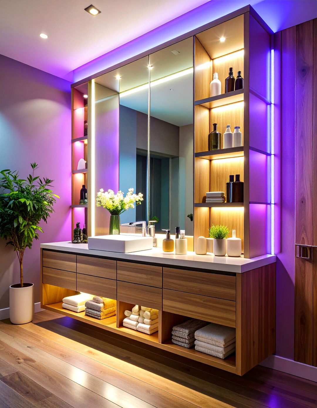 Tall Mirrored Medicine Cabinet Bathroom Wall Storage - 20 Bathroom Wall Storage Ideas