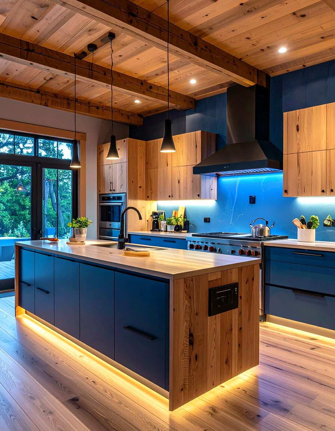 Tech Forward Barndominium Kitchen Featuring Smart Controls - 20 Barndominium Kitchen Ideas