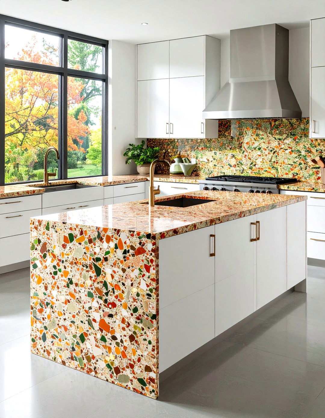 Terrazzo Countertop Comeback Kitchen - 20 70s Kitchen Ideas