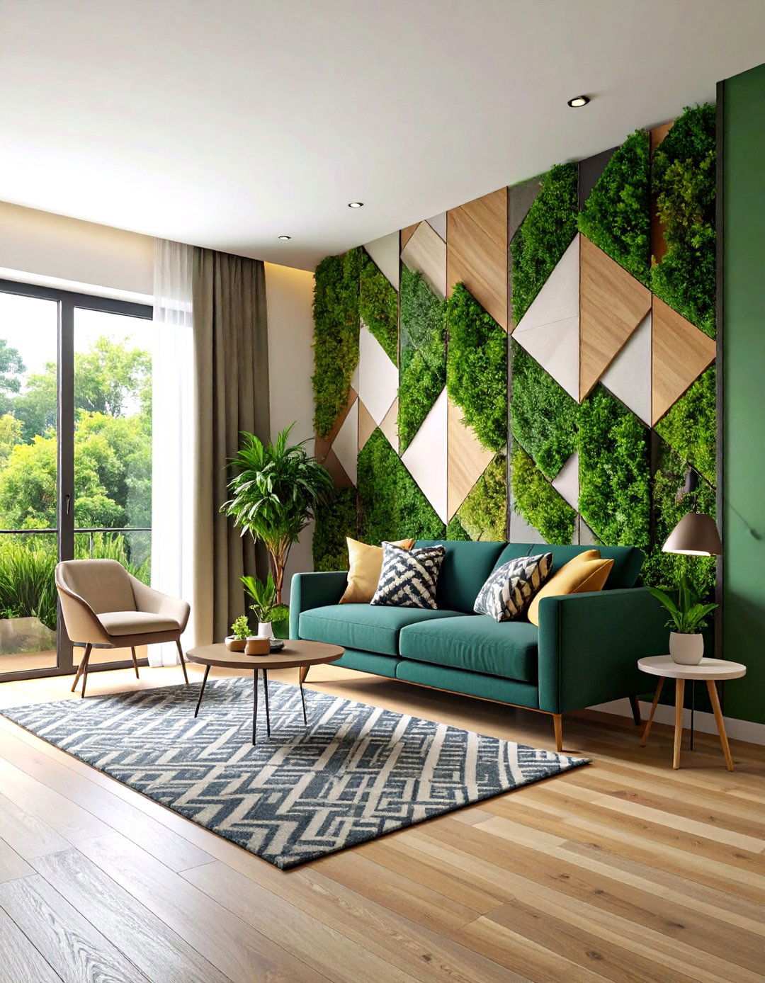 Textured Apartment Accent Walls - 20 Apartment Decorating Ideas