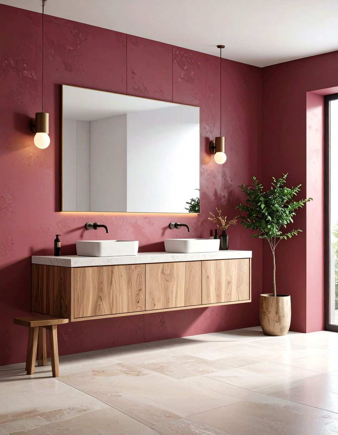 Textured Bathroom Wall Treatments - 20 Aesthetic Bathroom Ideas