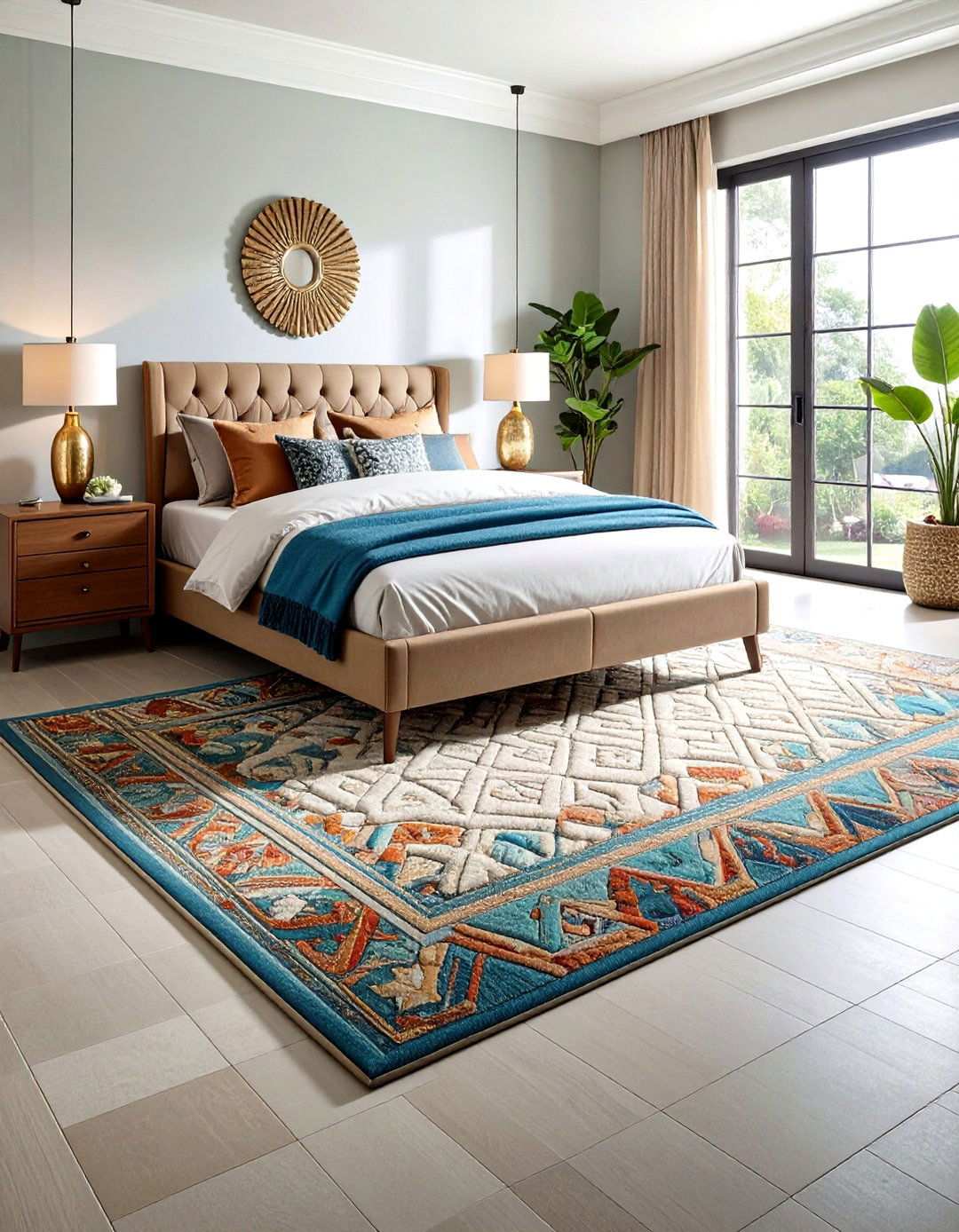 Textured Bedroom Rug Interest - 20 bedroom rug ideas