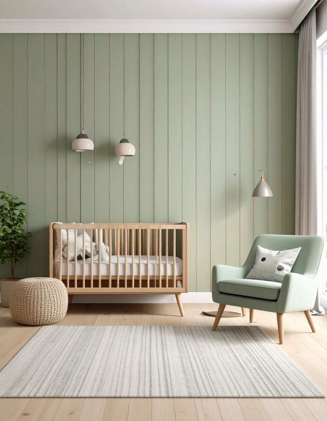 Textured Black Shiplap Nursery Walls - 20 Black Nursery Ideas