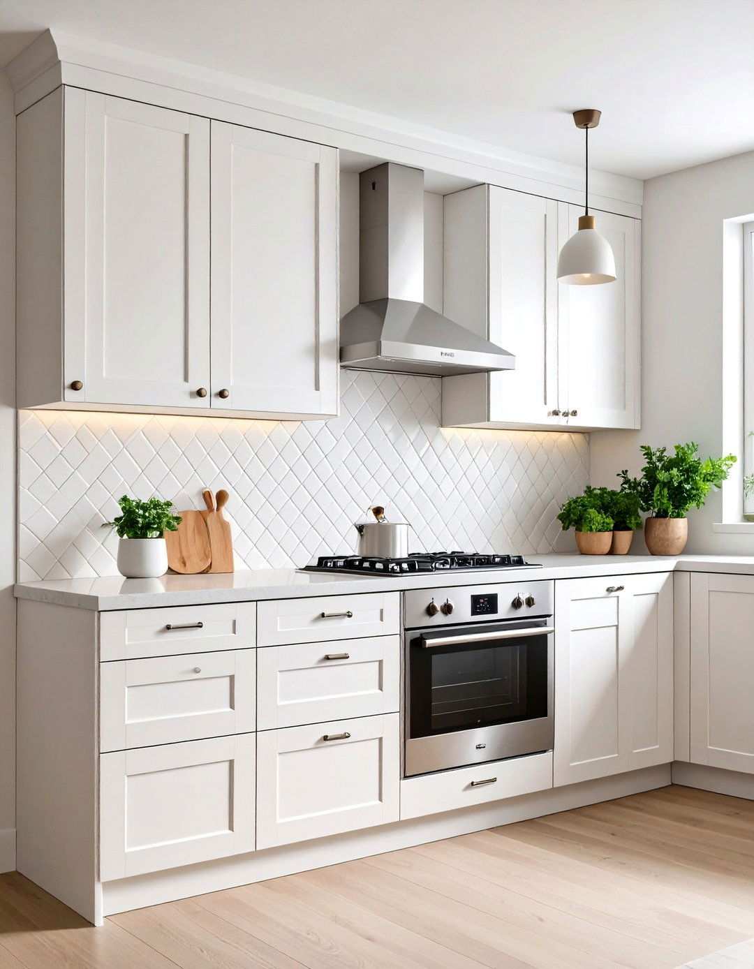 Textured Three Dimensional Tile Backsplash - 20 Backsplash Ideas for White Cabinets and Granite Countertops