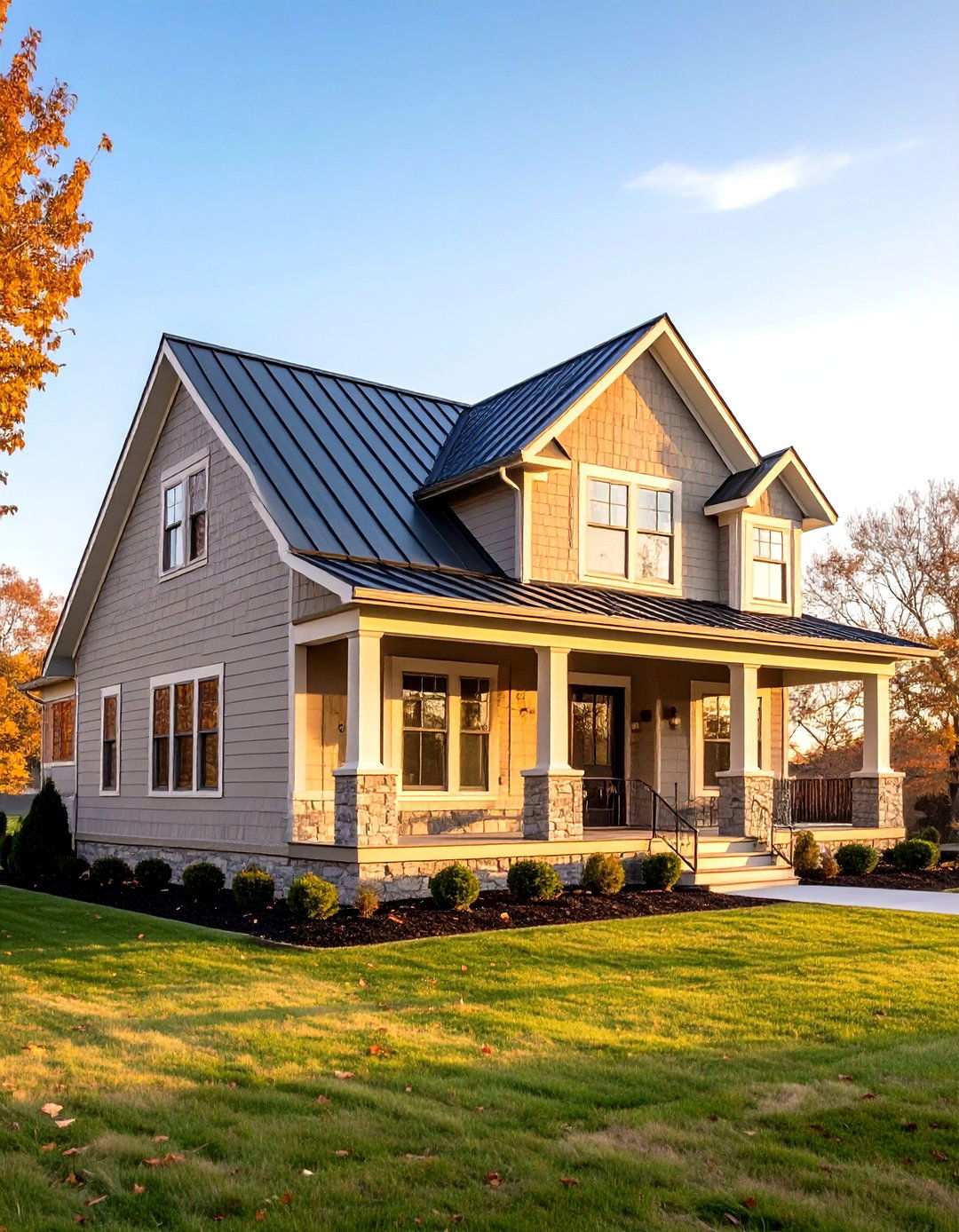 The Modern Black Farmhouse Exterior - 20 Black House Exteriors & Paint Colors