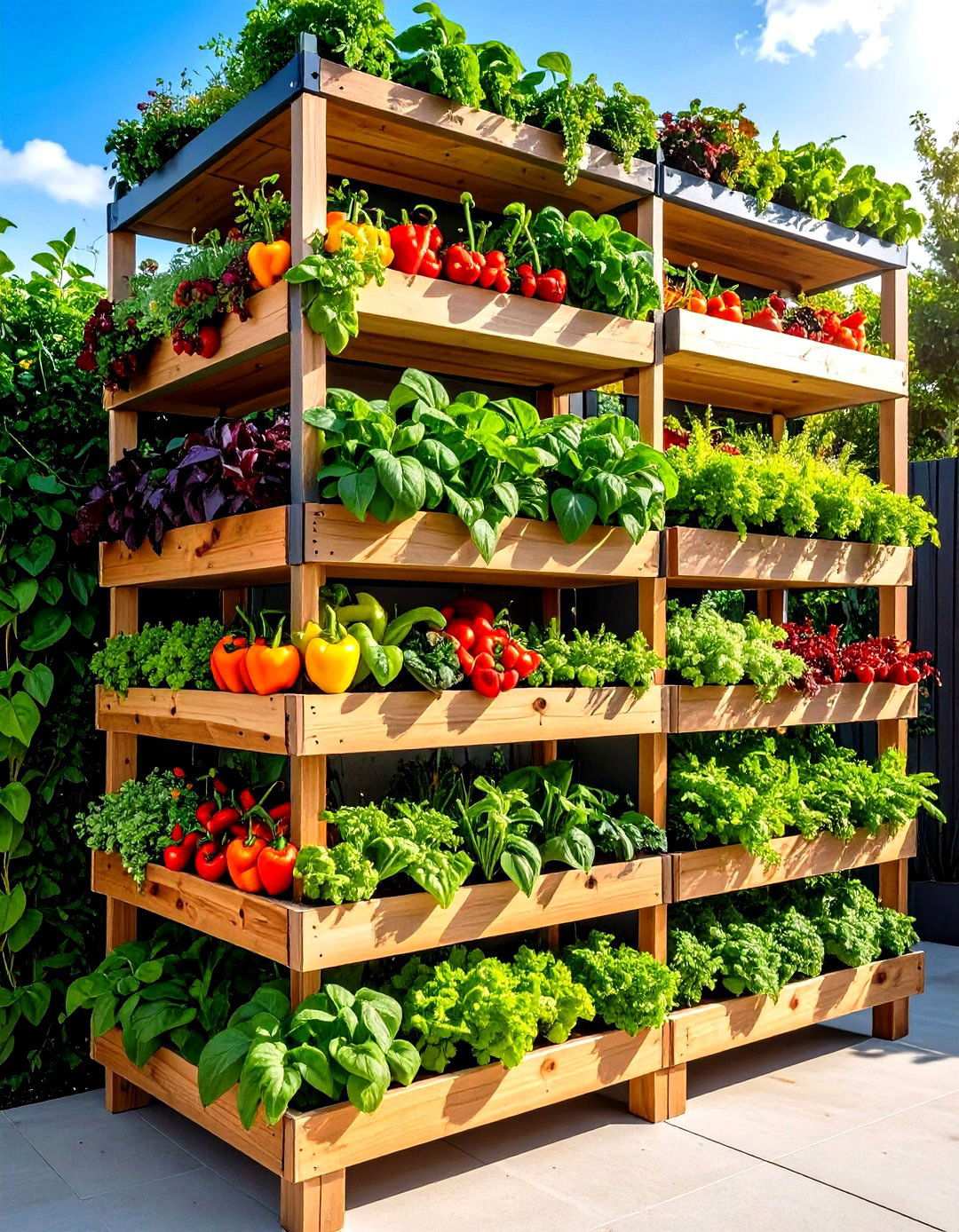 Tiered Planter Structures - 20 Vegetable Garden Ideas