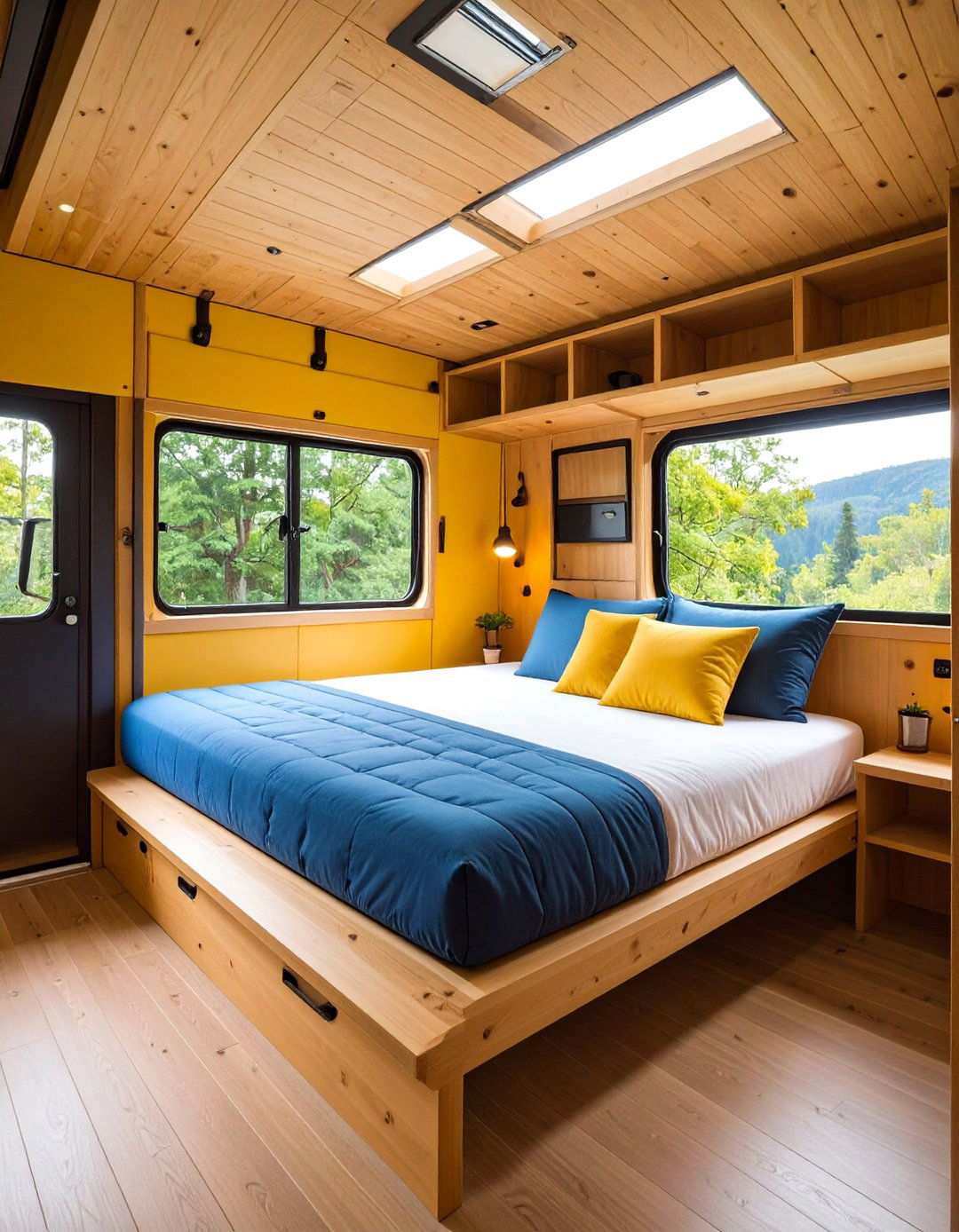 Tiny House Platform Bed Nook - 20 Bed Nook Ideas