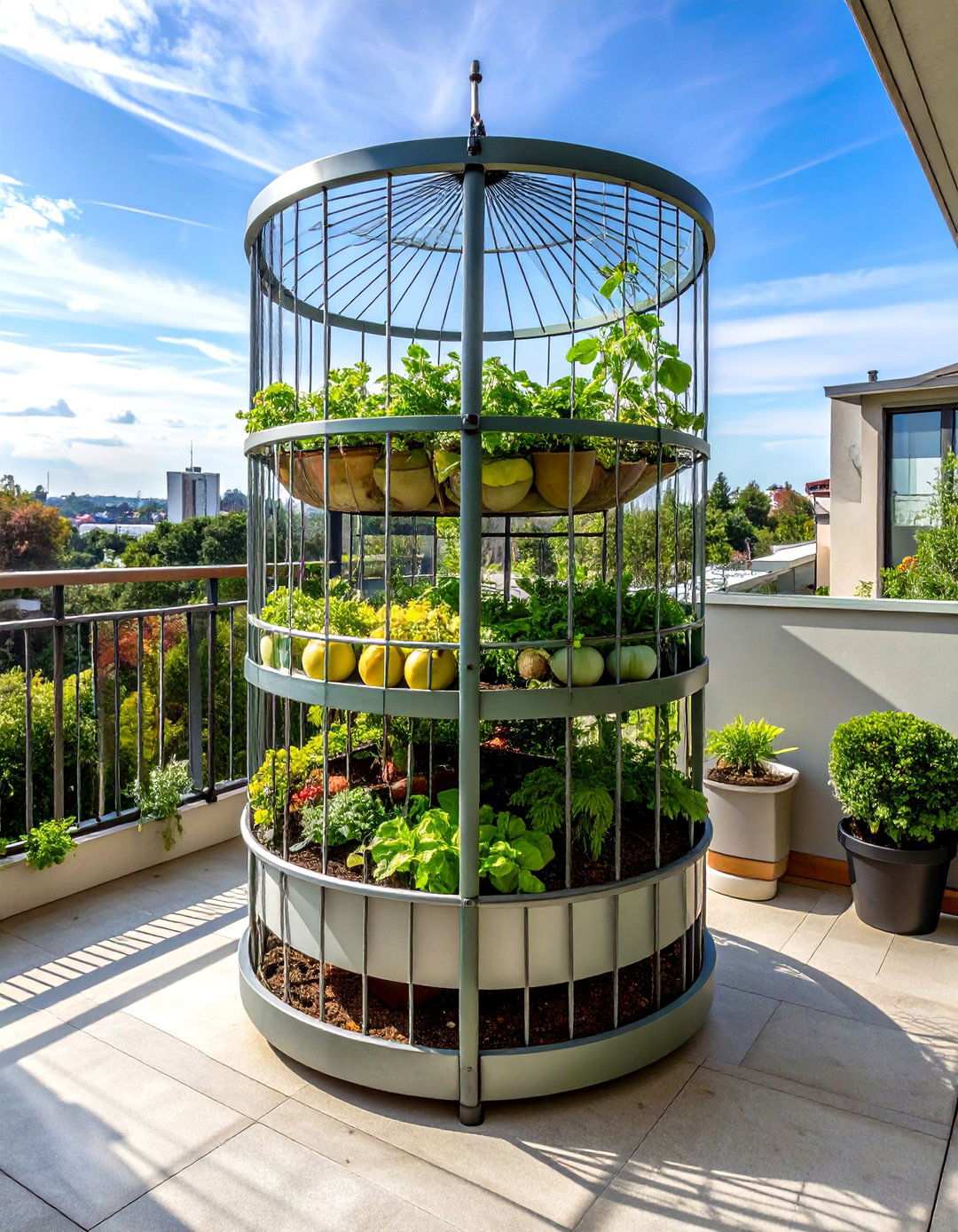 Tomato Cage Conversion - 20 Cucumber Trellis Ideas