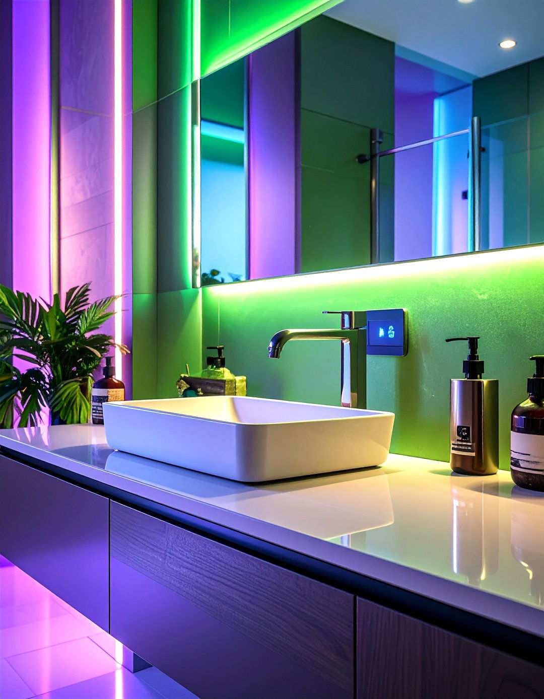 Touchless Smart Bathroom Sink Setup for Hygienic Living - 20 Bathroom Sink Ideas