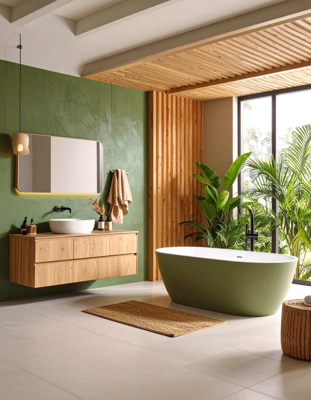 Transform Your Apartment Bathroom with Textural Wall Treatments - 20 Apartment Bathroom Ideas