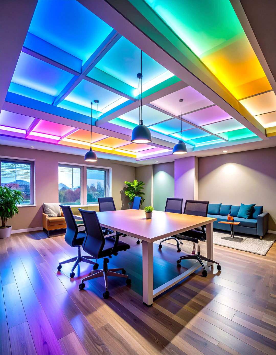 Translucent Diffuser Panels Mimic Skylight Glow - 20 Basement Drop Ceiling Ideas