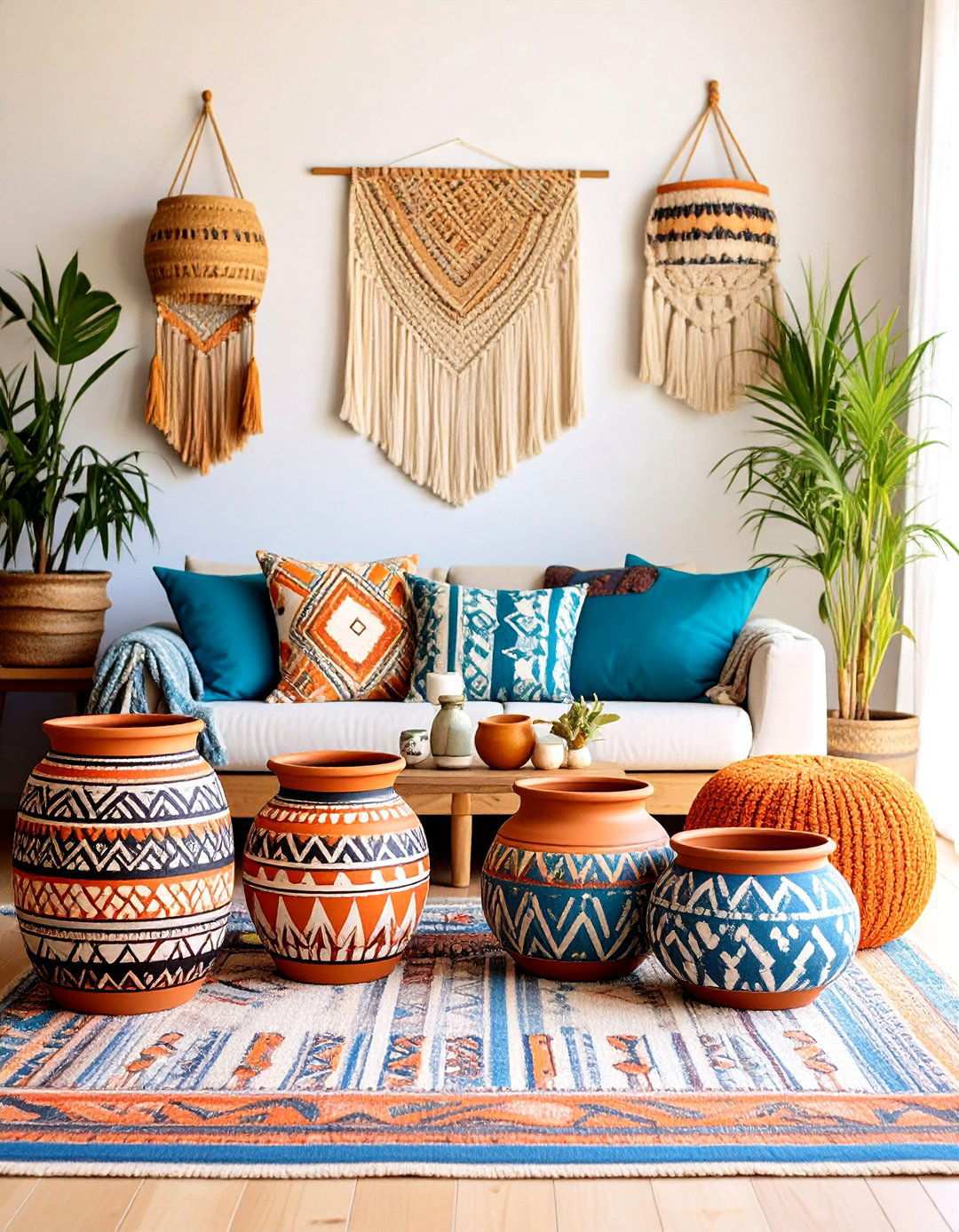 Tribal Pattern Painted Pot Cultural Inspiration - 20 Painted Pot Ideas