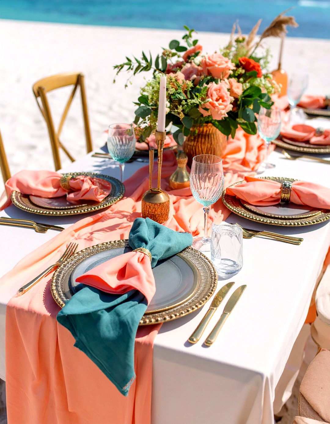 Tropical Color Palettes to Brighten a Beach Wedding - 20 Beach Wedding Ideas