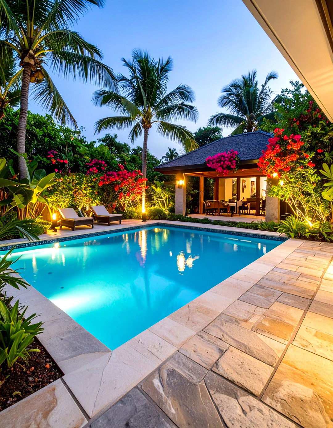 Tropical Paradise Pool Landscaping - 20 Backyard Pool Ideas