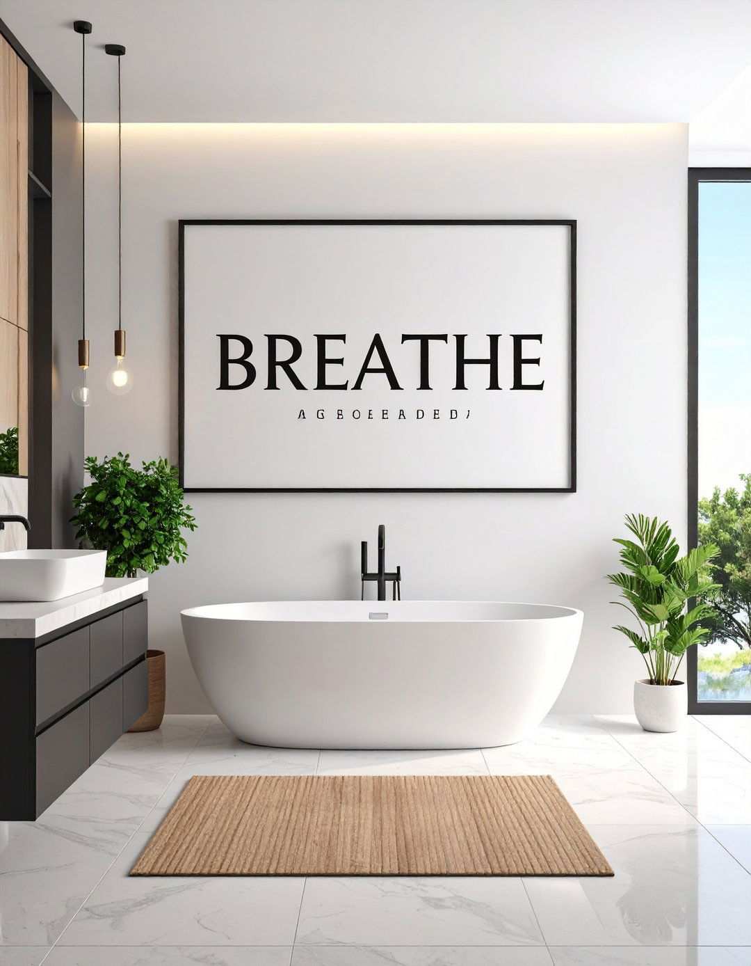 Typography Art with Inspirational Bathroom Quotes - 20 Bathroom Art Ideas
