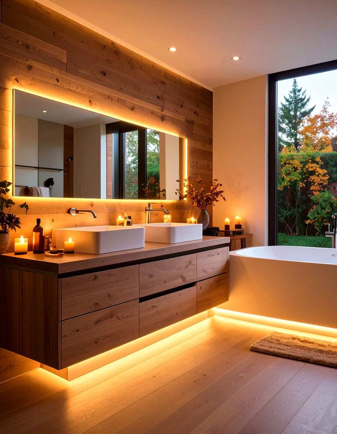 Under Vanity Toe Kick Bathroom Lighting - 20 Bathroom Lighting Ideas