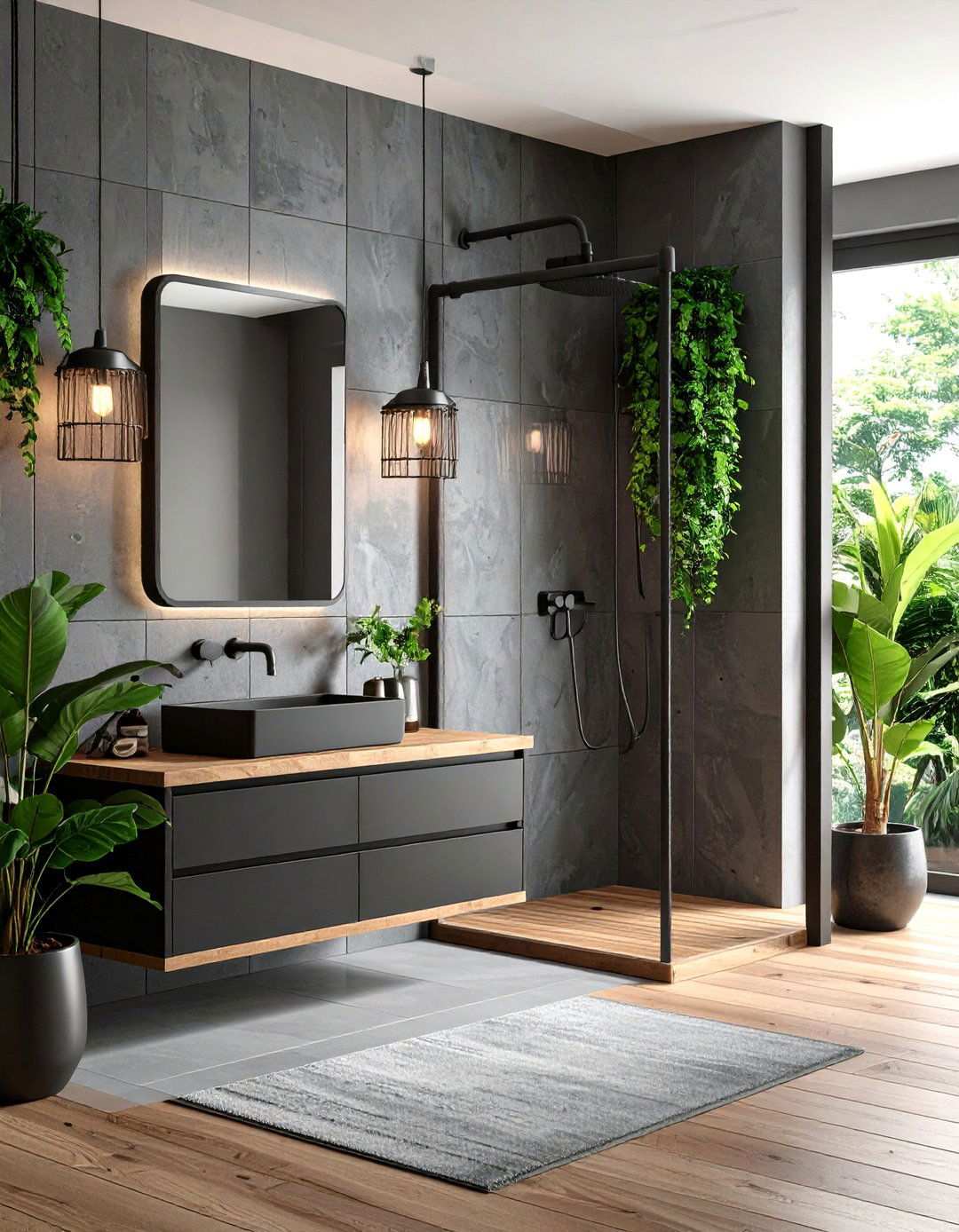 Urban Loft Vibes Industrial Black Plumbing - 20 Bathroom With Black Fixtures